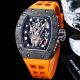 Best Replica Richard Mille RM66 CarbonTPT Carbon Fiber Case Rubber Strap Men's Watch (8)_th.jpg